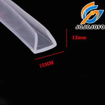 U型透明硅胶橡胶包边密封条机械设备封边条玻璃钢板卡边护口胶条