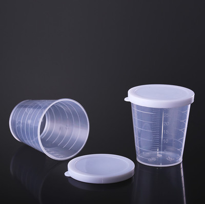 塑料量杯 带刻度 带柄塑料烧杯 30ml量杯 刻度杯子