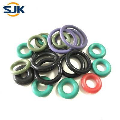 SJK氟橡胶o型彩色氟胶o型圈通用型标准密封件现货供应