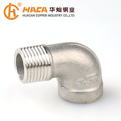厂家热销 HC-1047不锈钢4分6分内外牙弯头1/2 3/4不锈钢水暖管件