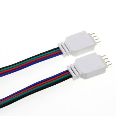 热销ffc软排线 扁平LED 5Pin公母头排线RGB灯条4芯连接器端子线