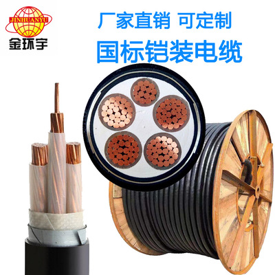 金环宇电线电缆耐火电缆NH-VV22-3*300+2*150mm2电缆国标