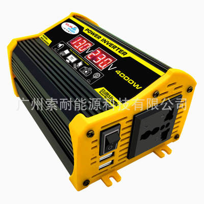 Wish Lazada  Shopee 跨境爆款逆变器12V 300W 双USB 带电压显示