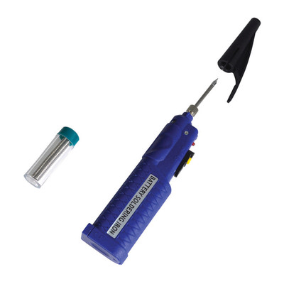 Battery Soldering Iron蓝色带盖 4.5V 8W电池供电的电烙铁ZD-20D