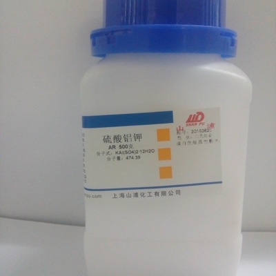 硫酸铝钾  钾明矾 矾 十二水 分析纯 500克/瓶