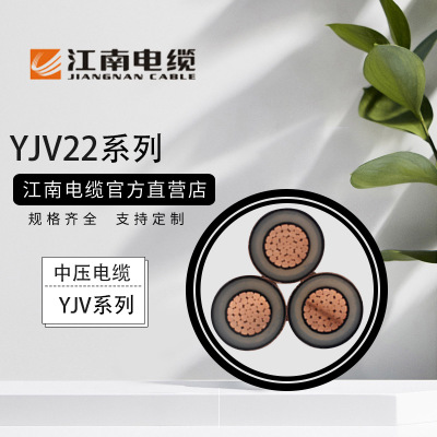江南电线电缆（中压YJV22 3*240)系列 国标铜芯铠装埋地电力电缆