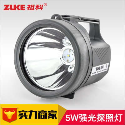 ZUKE祖科探照灯可充电远射5W加油站燃气站防爆灯防水强光手电筒