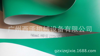 现货供应habasitHNB-5E绿色抗静电齿接接口整齐平面输送皮带