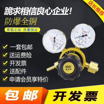 上海全铜氧气表减压阀 气体减压器气瓶阀表 调压氧气表 氧气减压