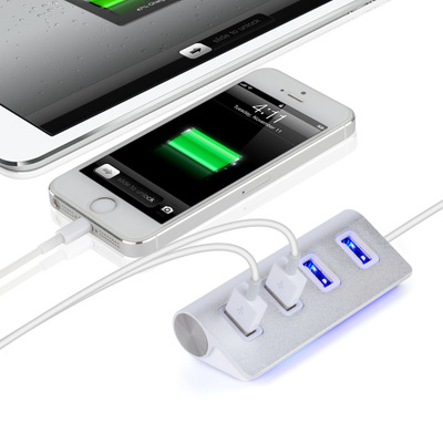 USB2.0HUB USB2.0四口集线器 超高速 2.0HUB全铝合金材料 USB2.0