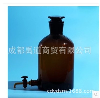 蜀牛 5000ml高硼硅龙头瓶(棕色)   泡酒瓶 放水瓶 蒸馏水瓶