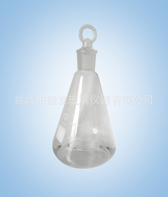 厂家直销具塞三角烧瓶 具塞锥形瓶高硼硅3.3玻璃实验室器材