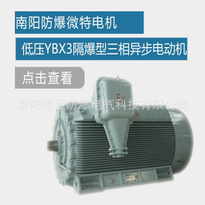 南阳防爆微特电机 2极低压YBX3系列隔爆型三相异步电动机