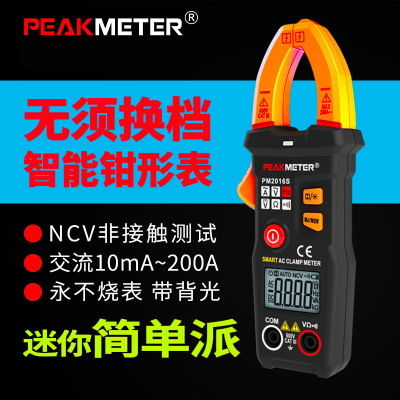 华谊PM2016S/A交流数字钳形万用表200A电流钳形表高精度电工钳表