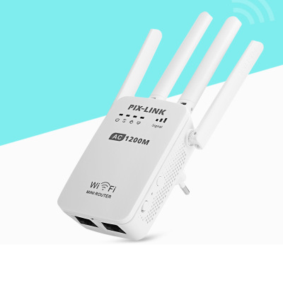 1200M网络中继器 无线wifi信号放大路由器5G大功率穿墙扩展器AC05