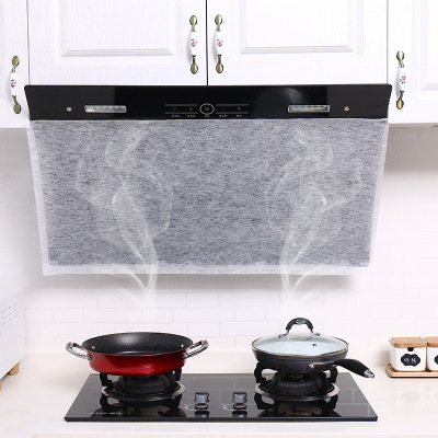 日本TAIDAMI油烟机防油罩 家用防油膜 分段式厨房过滤网带吸铁石