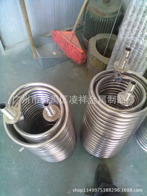 广东电镀设备钛盘管加工 螺旋钛管换热器加工优质钛管换热器