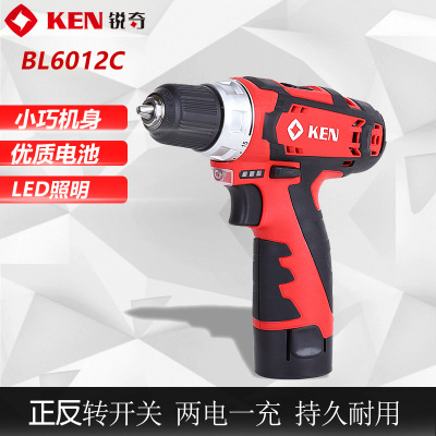 锐奇BL6012C充电式锂电钻 冲击手枪电转家用手钻工具电动螺丝刀