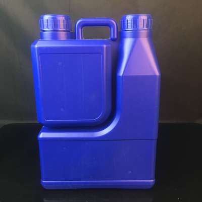 供应加厚2L+1L双口塑料瓶 农药瓶 透明线 模内贴瓶 液位线