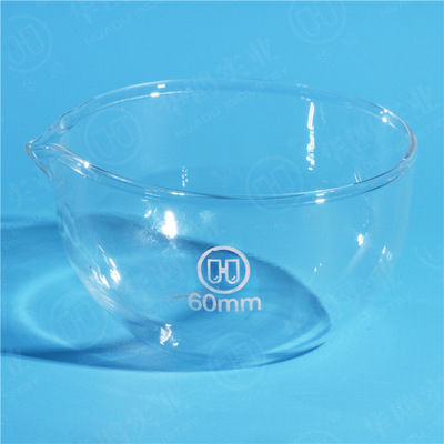 华鸥平底蒸发皿60mm 厂家批发出口级高透明高硼硅平底蒸发皿