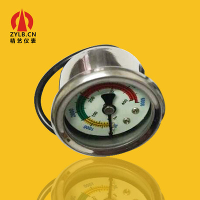 供应高压气泵专用可调压力表设定压力表电接点压力表YX40  400BAR
