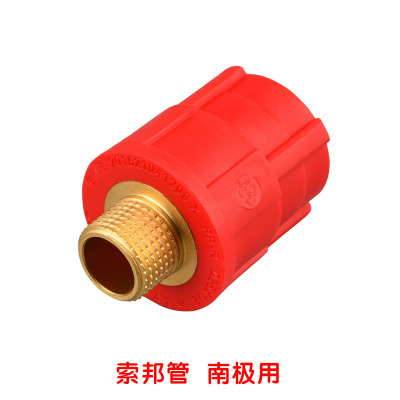 专企专供中国红ppr自来水管接头配件 家用管件管帽外螺纹管套