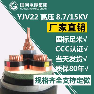 yjv10kv高压铜芯电缆 yjv22-3*120/150/185铜芯铠装电缆 厂家直销