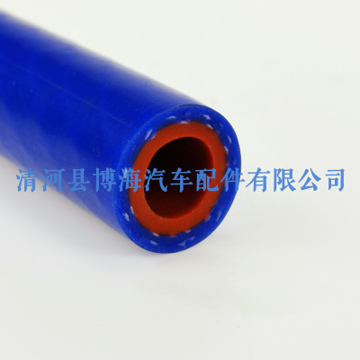 加线夹线硅胶管 硅胶编织管 夹线增强编织硅橡胶管改装汽车暖风管