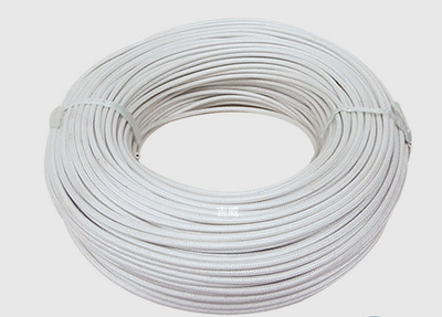 供应白色阻燃高温线 绝缘玻璃纤维材质1.0平方电线电缆电源线