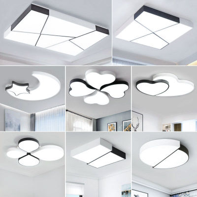 现代简约长方形客厅LED吸顶灯北欧创意餐厅灯卧室灯新款套餐灯具