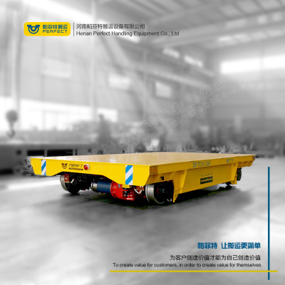 生产岩棉材料电动平板车 20吨平台车轨道平车
