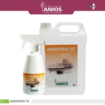 ANIOS法国进口ANIOSPRAY SF季铵盐类快干消毒剂  表面消毒剂