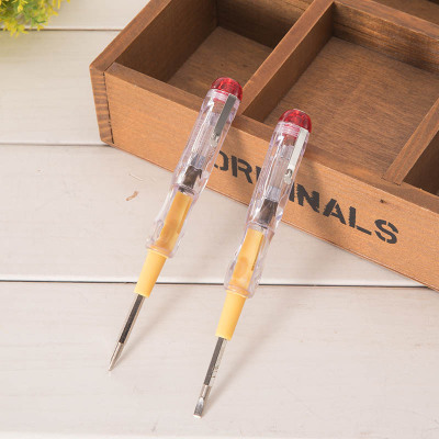 厂家直销电笔:135#双用透明测电笔新品多功能电笔电子感应试电笔