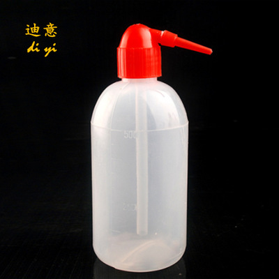 塑料红嘴洗瓶500ml 红鸟头 冲洗壶 清洗瓶 PE材料 源头工厂直销
