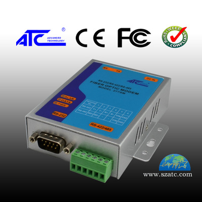 单模光纤收发器ATC-277SM 工业光纤modem 调制解调器20KM