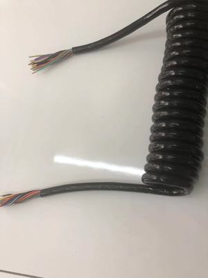 弹簧电线 5芯0.5平方螺旋电线TPU电缆线定做拖车