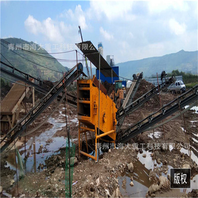 缅甸陆地固定选金筛 矿山采金选金机械 旱地选金设备