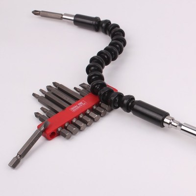 充电钻电动螺丝刀多功能万向软轴手电钻家用五金工具连接轴螺丝批