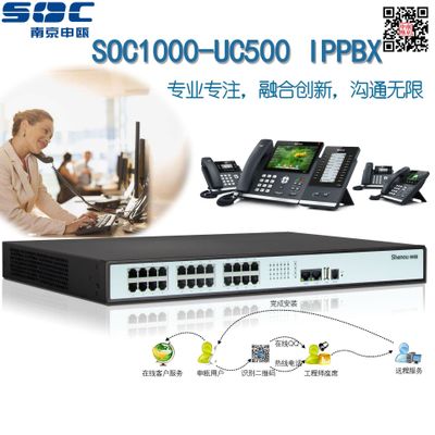 申瓯数字IP软交换程控电话交换机SOC1000-UC500电话交换机方案