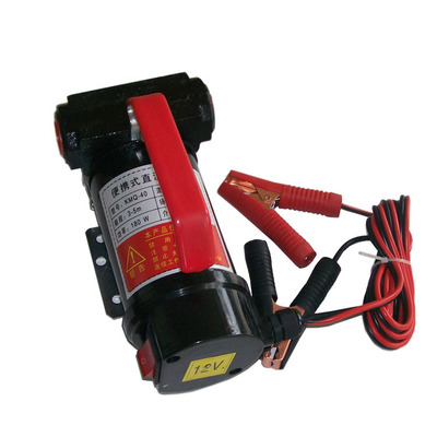 直流油泵 凌波牌12V24V KMQ-40便携式水泵摩托电瓶车汽车电源外接