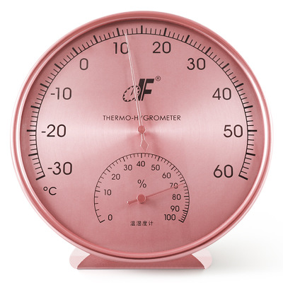 德福大直径温度计室内家用高精度温度湿度计婴儿房温湿度计定制