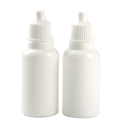 批发20ml毫升白色避光塑料瓶滴瓶精油液体分装瓶小样品瓶子加厚