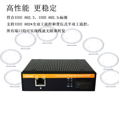 工业级百兆光纤收发器1光1电 单模双纤 传输距离≥20km 1310nm SC