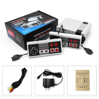 厂家直销620按键二合一NES黑灰游戏机NES游戏手柄欧美版现货