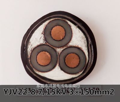 大型批发现货供应胜宇电缆 YJV22-8.7/15KV 3×120mm2