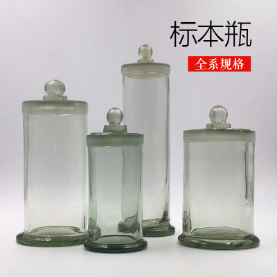 厂家直销 玻璃圆标本瓶 样品瓶 标本缸 量大提价
