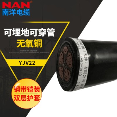 天津南洋高压低压防水铜芯电缆 铠装电线电缆 电力铝芯电缆线