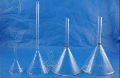 短管标准漏斗（短管三角漏斗）厂家直销 玻璃实验器皿 仪器