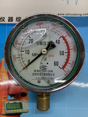 耐震压力表YN100 1.6 2.5 4 6 10 16 25 40 60 100MPA 杭州东亚