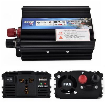 厂家直销500W车载家用逆变器小功率太阳能转换器12v/24V转220V图1